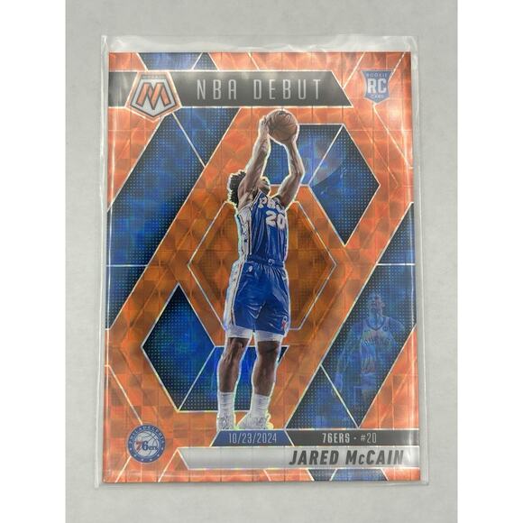 2024-25 Panini Mosaic - NBA Debut Jared McCain #263 Orange Mosaic Prizm /249... - Picture 1 of 2